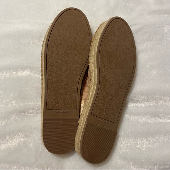 Universal Thread Women's Clara Rose Gold Espadrille Flat Mules - Picture 5 of 8